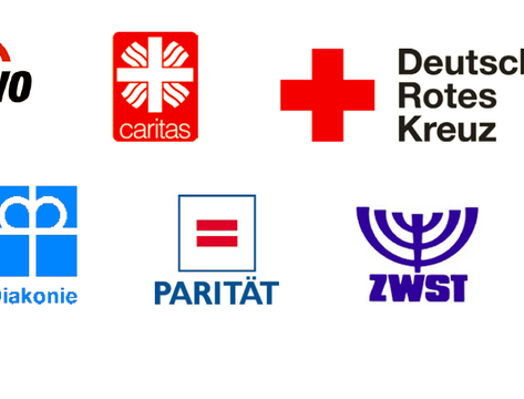 Logos der Spitzenverbände der Wohlfahrtspflege MV